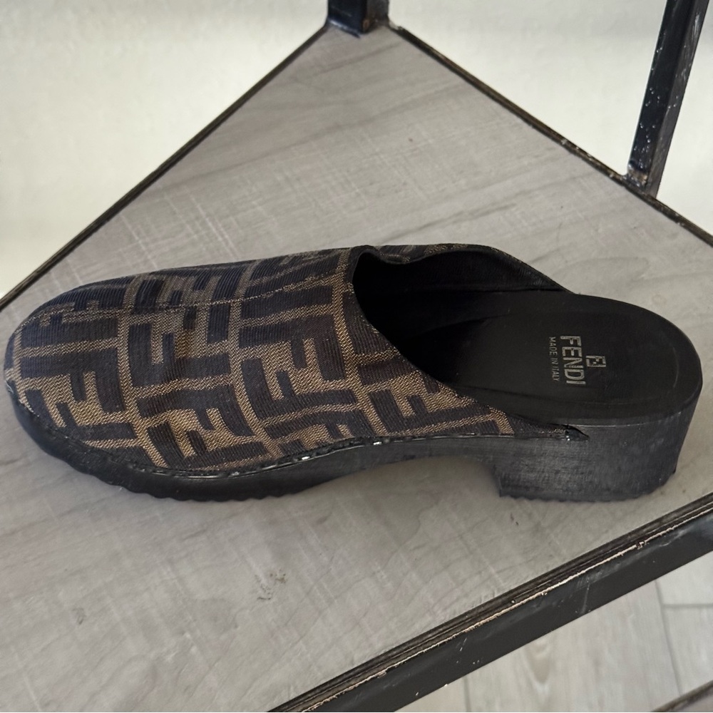 Fendi Authentic Zucca Vintage Clogs - Picture 3 of 11